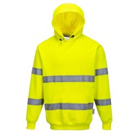 Portwest B304 Hi-Vis Hooded Sweatshirt - Yellow